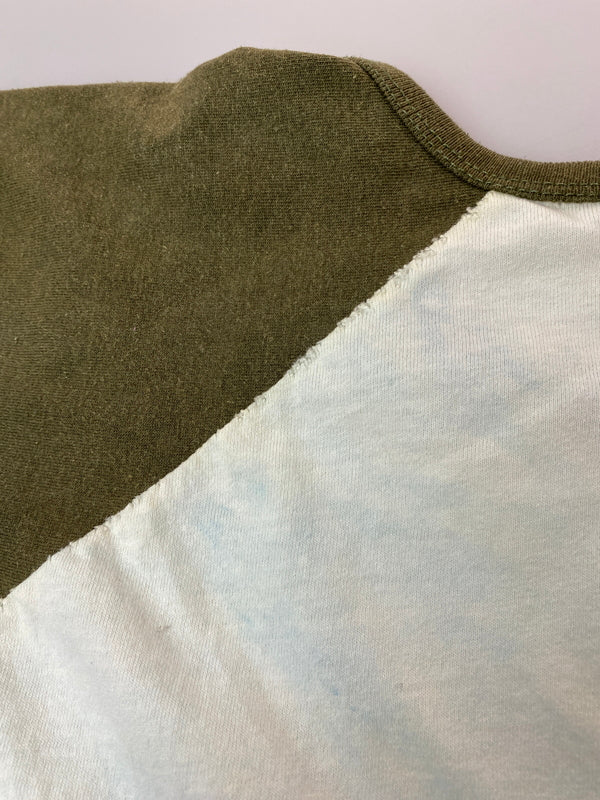 【現状渡し品】【メンズ】 TULTEX タルテックス GRANDPA PRINT TEE グランパ プリント Tシャツ メンズ トップス メッセージ 146-260521-em-30-min カラー：カーキ/ホワイト 万代Net店
