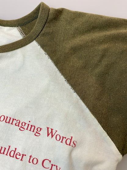 【現状渡し品】【メンズ】 TULTEX タルテックス GRANDPA PRINT TEE グランパ プリント Tシャツ メンズ トップス メッセージ 146-260521-em-30-min カラー：カーキ/ホワイト 万代Net店