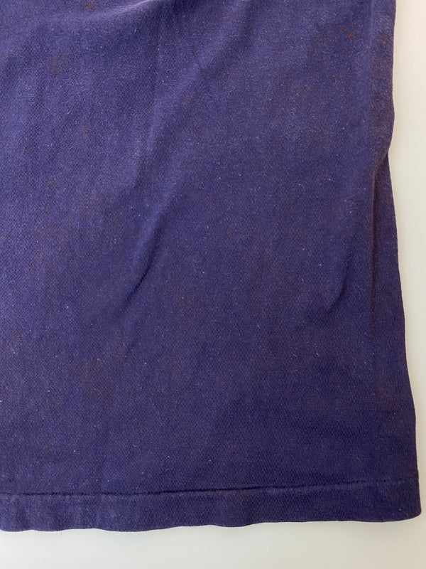 【現状渡し品】【メンズ】 USED ユーズド FOOTBALL TEE フットボール プリント 半袖Tシャツ メンズ トップス ヴィンテージ 146-260521-em-29-min サイズ：L カラー：ネイビー系 万代Net店