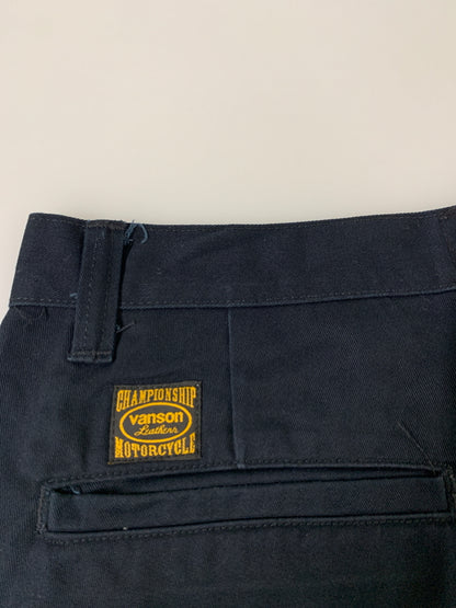 【中古品】【メンズ】 VANSON バンソン CROSSBONE PANTS クロスボーンパンツ ハーフパンツ ボトムス 156-260604-AS-41-min サイズ：30 カラー：ブラック 万代Net店