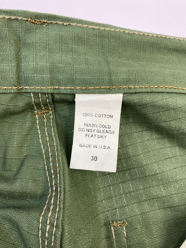 【中古品】【メンズ】 BEMIDJI WOOLEN MILLS べミジウーレンミルズ リップストップダブルニーパンツ ボトムス 156-260604-AS-35-min サイズ：30 カラー：オリーブグリーン 万代Net店
