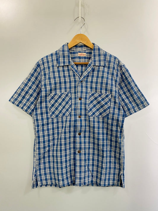 【中古品】【メンズ】 SUNSURF サンサーフ バカラチェックシャツ UNION SUPPLY ユニオン サプライ メンズ 半袖シャツ トップス 145-260524-em-31-min サイズ：M カラー：ブルー系 万代Net店