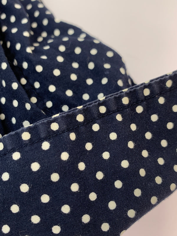 【中古品】【メンズ】 A BATHING APE アベイシングエイプ DOT LS SHIRT ドット ロングスリーブ 長袖シャツ 142-260508-AS-2-min サイズ：M カラー：ネイビー/ホワイト 万代Net店