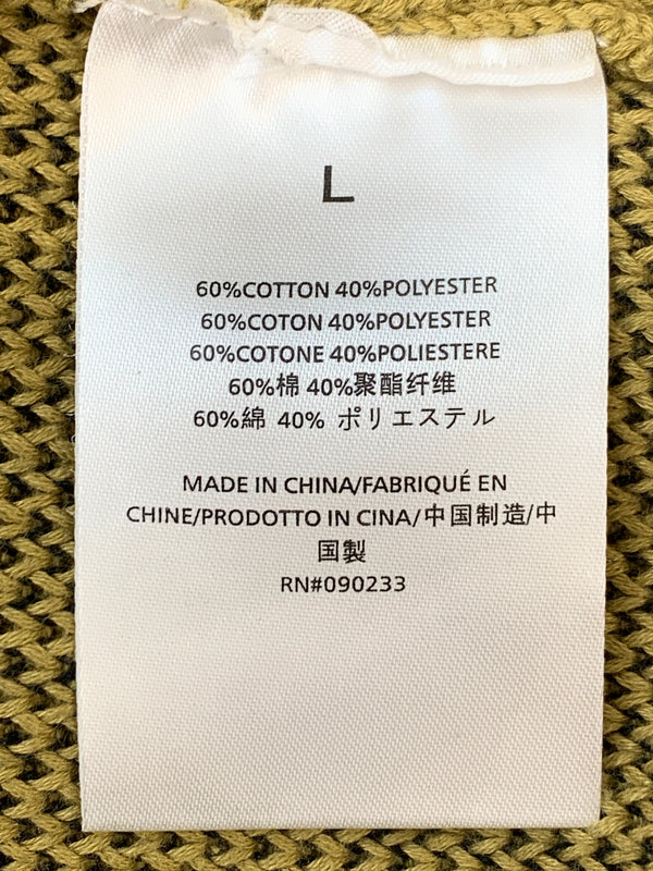 【中古品】【メンズ】 ESSENTIALS エッセンシャルズ × FEAR OF GOD フィアオブゴッド LS KNIT HOODED ニット プルオーバーパーカー 142-260508-AS-5-min サイズ：L カラー：カーキ 万代Net店