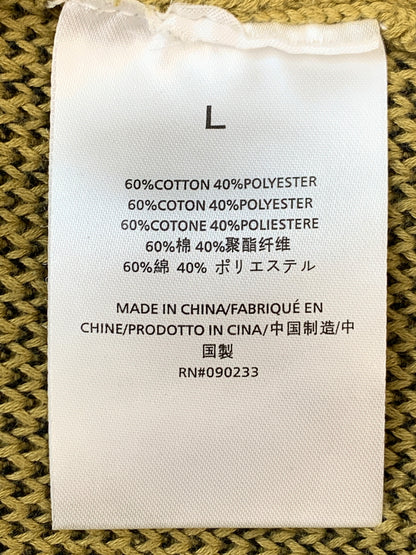 【中古品】【メンズ】 ESSENTIALS エッセンシャルズ × FEAR OF GOD フィアオブゴッド LS KNIT HOODED ニット プルオーバーパーカー 142-260508-AS-5-min サイズ：L カラー：カーキ 万代Net店