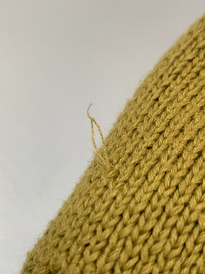 【中古品】【メンズ】 ESSENTIALS エッセンシャルズ × FEAR OF GOD フィアオブゴッド LS KNIT HOODED ニット プルオーバーパーカー 142-260508-AS-5-min サイズ：L カラー：カーキ 万代Net店