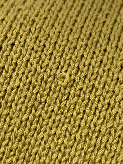 【中古品】【メンズ】 ESSENTIALS エッセンシャルズ × FEAR OF GOD フィアオブゴッド LS KNIT HOODED ニット プルオーバーパーカー 142-260508-AS-5-min サイズ：L カラー：カーキ 万代Net店