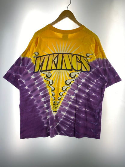 【現状渡し品】【メンズ】 NFL 90S LIQUID BLUE MINNESOTA VIKING TIE DYE TEE Tシャツ 146-260523-zi-39-min サイズ：XXL カラー：オレンジ/パープル 万代Net店