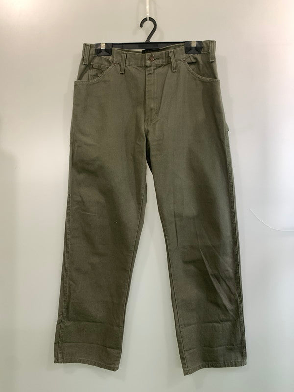 【中古品】【メンズ】 DICKIES ディッキーズ DUCK PAINTER PANTS OLIVE ダック ペインターパンツ メンズ ボトムス コットン ワークパンツ 158-260612-em-08-min サイズ：W36×L32 カラー：オリーブ 万代Net店