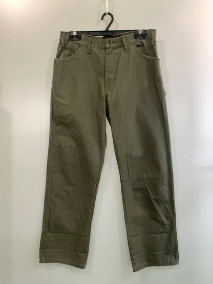 【中古品】【メンズ】 DICKIES ディッキーズ DUCK PAINTER PANTS OLIVE ダック ペインターパンツ メンズ ボトムス コットン ワークパンツ 158-260612-em-08-min サイズ：W36×L32 カラー：オリーブ 万代Net店