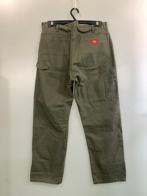 【中古品】【メンズ】 DICKIES ディッキーズ DUCK PAINTER PANTS OLIVE ダック ペインターパンツ メンズ ボトムス コットン ワークパンツ 158-260612-em-08-min サイズ：W36×L32 カラー：オリーブ 万代Net店