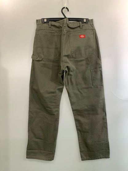 【中古品】【メンズ】 DICKIES ディッキーズ DUCK PAINTER PANTS OLIVE ダック ペインターパンツ メンズ ボトムス コットン ワークパンツ 158-260612-em-08-min サイズ：W36×L32 カラー：オリーブ 万代Net店