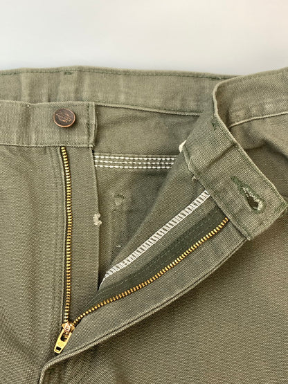 【中古品】【メンズ】 DICKIES ディッキーズ DUCK PAINTER PANTS OLIVE ダック ペインターパンツ メンズ ボトムス コットン ワークパンツ 158-260612-em-08-min サイズ：W36×L32 カラー：オリーブ 万代Net店