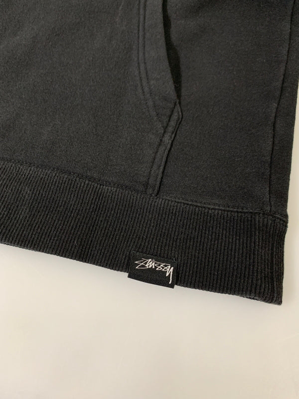 【中古品】【メンズ】 STUSSY ステューシー ×FPAR フォーピーエーアール QR HOODIE プルオーバーパーカー 142-260508-AS-67-min サイズ：M カラー：ブラック 万代Net店
