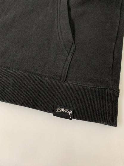 【中古品】【メンズ】 STUSSY ステューシー ×FPAR フォーピーエーアール QR HOODIE プルオーバーパーカー 142-260508-AS-67-min サイズ：M カラー：ブラック 万代Net店
