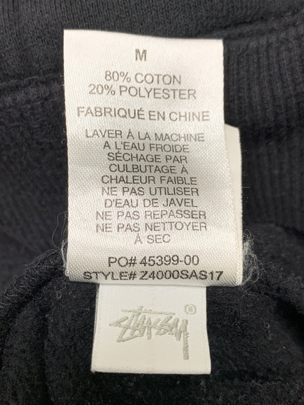 【中古品】【メンズ】 STUSSY ステューシー ×FPAR フォーピーエーアール QR HOODIE プルオーバーパーカー 142-260508-AS-67-min サイズ：M カラー：ブラック 万代Net店