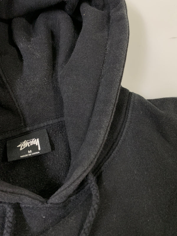 【中古品】【メンズ】 STUSSY ステューシー ×FPAR フォーピーエーアール QR HOODIE プルオーバーパーカー 142-260508-AS-67-min サイズ：M カラー：ブラック 万代Net店