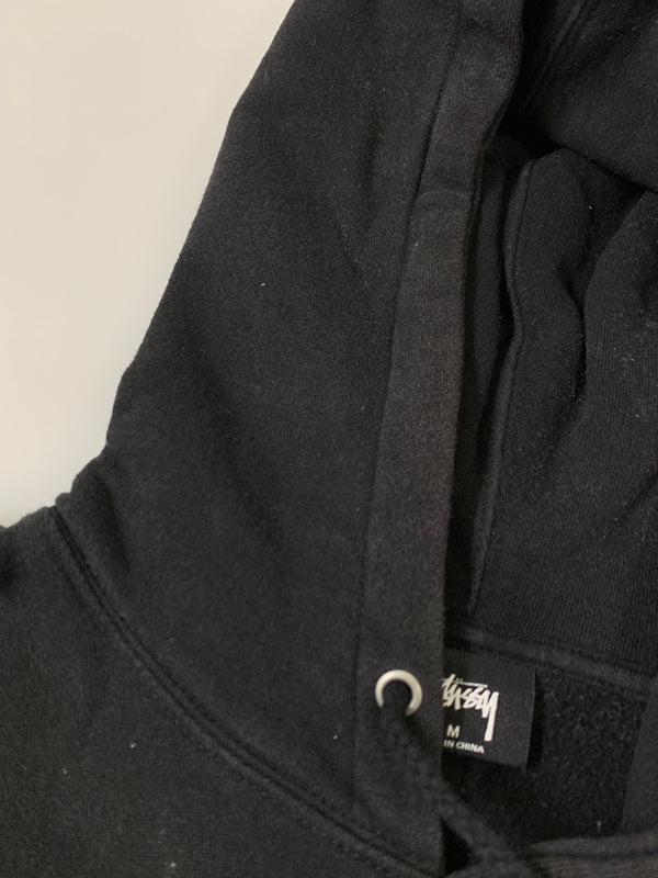 【中古品】【メンズ】 STUSSY ステューシー ×FPAR フォーピーエーアール QR HOODIE プルオーバーパーカー 142-260508-AS-67-min サイズ：M カラー：ブラック 万代Net店