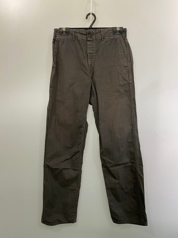 【中古品】【メンズ】 OR SLOW オアスロウ ヘリンボーン ワークパンツ メンズ ボトムス 151-260524-em-35-min サイズ：M カラー：グレー 万代Net店