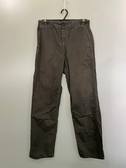 【中古品】【メンズ】 OR SLOW オアスロウ ヘリンボーン ワークパンツ メンズ ボトムス 151-260524-em-35-min サイズ：M カラー：グレー 万代Net店