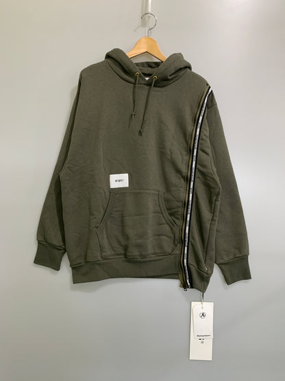 【中古品】【メンズ】 WTAPS ダブルタップス × RICHARDSON リチャードソン 20AW 202ATRID-CSM02S BIZZ ZIP HOODIE プルオーバーパーカー 142-260508-AS-68-min サイズ：02 カラー：オリーブ 万代Net店