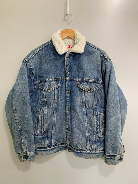 【現状渡し品】【メンズ】 LEVI'S リーバイス 70609-0218 DENIM BOA JACKET デニムボアジャケット 146-260523-zi-07-min サイズ：S カラー：インディゴ 万代Net店