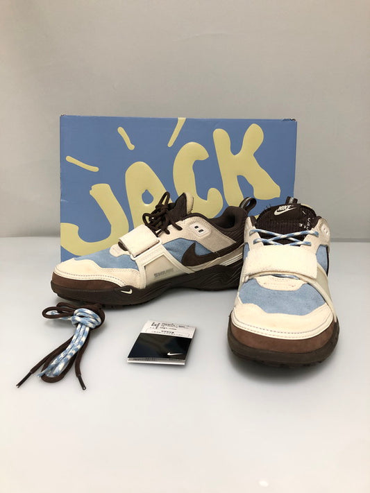 【中古品】【メンズ】 TRAVIS SCOTT トラヴィス・スコット ×NIKE ナイキ HQ3072-400 ZOOM FIELD JAXX 靴 シューズ スニーカー 160-260508-AS-93-min サイズ：28.5cm カラー：LECHE BLUE/BARQQUE BROWN 万代Net店