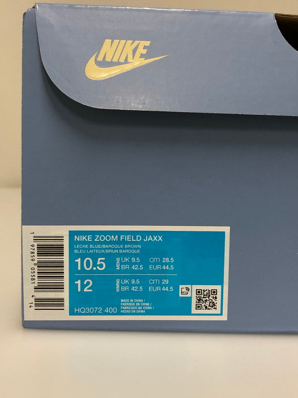 【中古品】【メンズ】 TRAVIS SCOTT トラヴィス・スコット ×NIKE ナイキ HQ3072-400 ZOOM FIELD JAXX 靴 シューズ スニーカー 160-260508-AS-93-min サイズ：28.5cm カラー：LECHE BLUE/BARQQUE BROWN 万代Net店