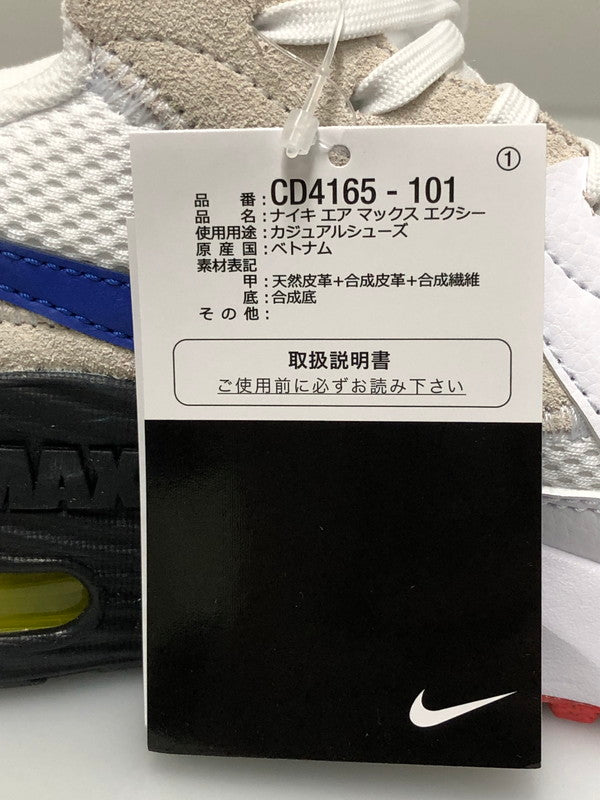 【中古美品】【メンズ】 NIKE ナイキ CD4165-101 AIR MAX EXCEE 靴 シューズ スニーカー 160-260508-AS-95-min サイズ：26.5cm カラー：WHITE/HYPER BLUE-BRIGHT CACTUS 万代Net店