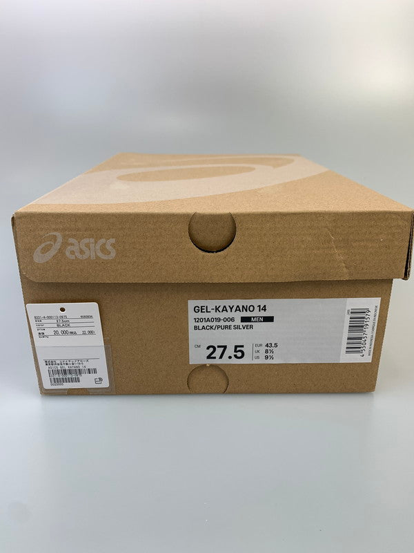 【中古品】【メンズ】 ASICS アシックス GEL-KAYANO 14 1201A019-006 ゲルカヤノ14 スニーカー 靴 162-260509-kk-08-min カラー：BLACK/PURE SILVER 万代Net店