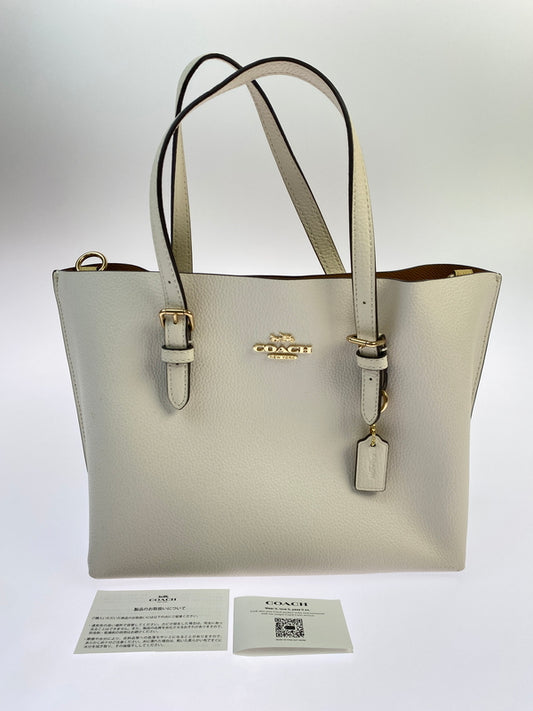 【中古美品】【メンズ】 COACH コーチ モリー トート 25 ショルダーバッグ C4084 ハンドバッグ 180-260530-KS-14-min カラー：ホワイト 万代Net店