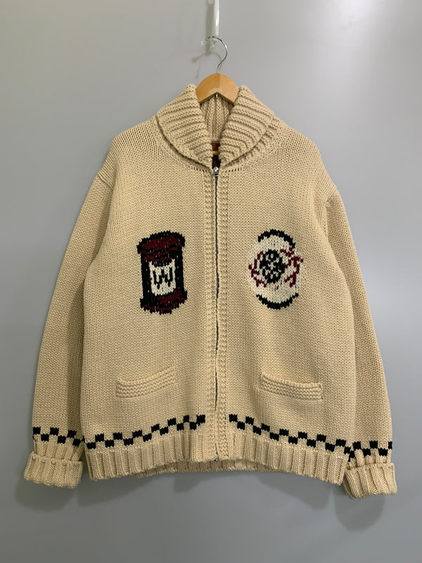 【中古品】【メンズ】 WEIRDO ウィアード FUCK U COWICHAN フルジップ カウチンニット 142-260508-AS-66-min サイズ：XL カラー：ベージュ 万代Net店