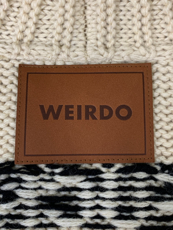 【中古品】【メンズ】 WEIRDO ウィアード FUCK U COWICHAN フルジップ カウチンニット 142-260508-AS-66-min サイズ：XL カラー：ベージュ 万代Net店