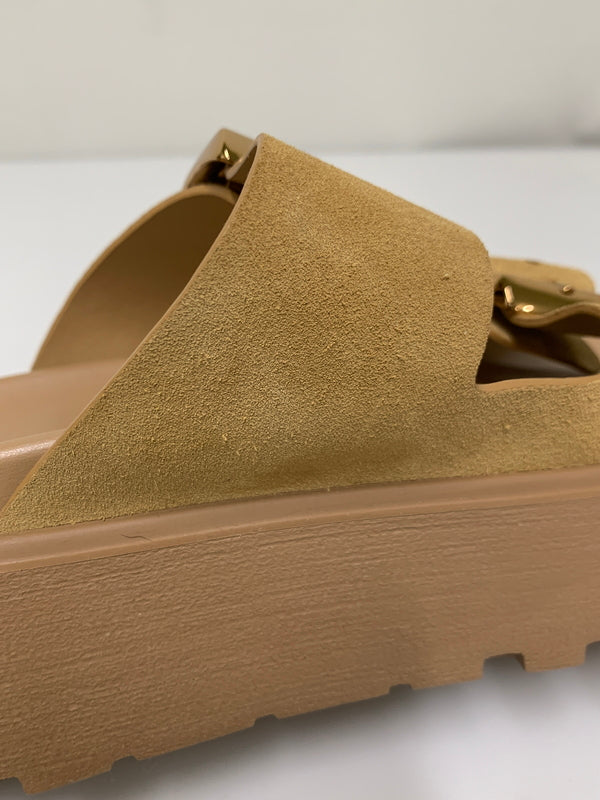 【中古品】【レディース】 CASADEI カサディ BIRKY SANDAL 24SS バーキー サンダル レディーズ 靴 スウェード 厚底 167-260512-em-21-min サイズ：38 カラー：ベージュ 万代Net店