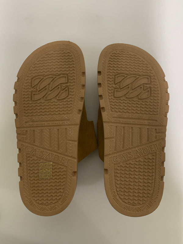 【中古品】【レディース】 CASADEI カサディ BIRKY SANDAL 24SS バーキー サンダル レディーズ 靴 スウェード 厚底 167-260512-em-21-min サイズ：38 カラー：ベージュ 万代Net店