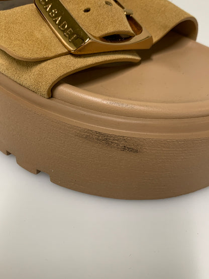 【中古品】【レディース】 CASADEI カサディ BIRKY SANDAL 24SS バーキー サンダル レディーズ 靴 スウェード 厚底 167-260512-em-21-min サイズ：38 カラー：ベージュ 万代Net店
