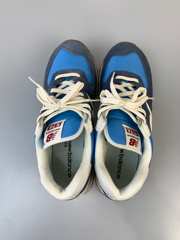 【中古品】【メンズ】 NEW BALANCE ニューバランス U574RA2 ローカット スニーカー 靴 163-260509-kk-06-min カラー：DARK BLUE 万代Net店