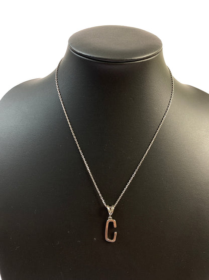 【中古品】【メンズ/レディース】 STUSSY ステューシー SILVER ALPHABET PENDANT ”C” シルバー アルファベット ペンダントトップ 192-260713-KS-22-min カラー：シルバー 万代Net店