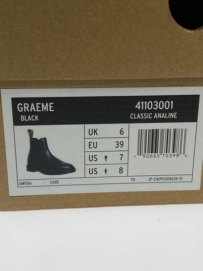 【現状渡し品】【メンズ/レディース】 DR.MARTENS ドクターマーチン GRAEME II チェルシー ブーツ 164-260509-zi-19-min サイズ：UK6 カラー：ブラック 万代Net店