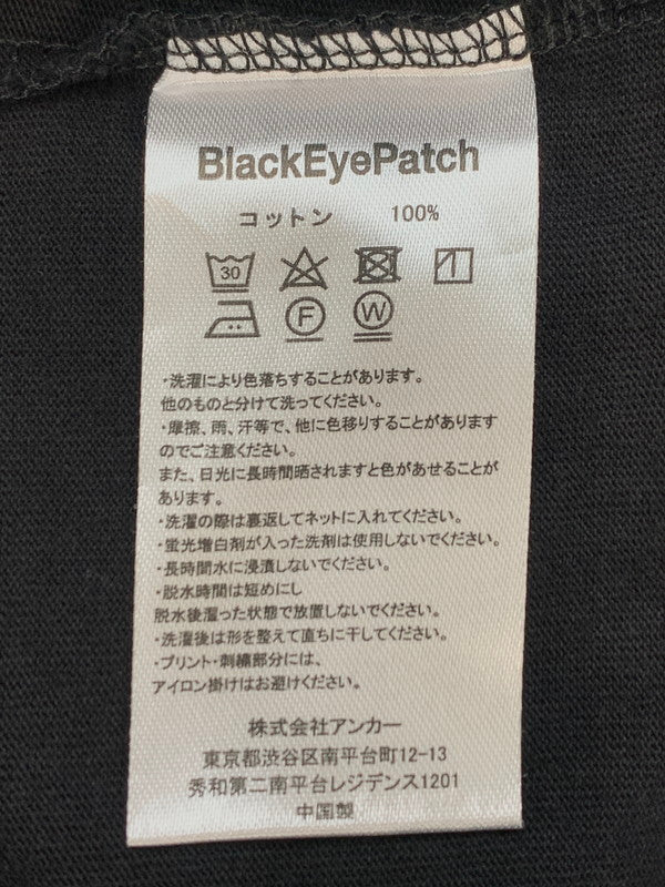 【中古品】【メンズ】 THE BLACK EYE PATCH ザ ブラック アイ パッチ TEAM TOMODACHI LABEL RHINESTONE TEE チーム トモダチ レーベル ラインストーン ティー メンズ 半袖 ショートスリーブ 142-260630-hu-10-min サイズ：XL カラー：ブラック 万代Net店