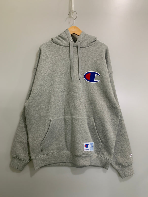 【中古品】【メンズ】 CHAMPION チャンピオン C3-C106 SF ルーズ ロゴ フーディー パーカー トップス 148-260522-SH-20-min サイズ：XL カラー：グレー 万代Net店