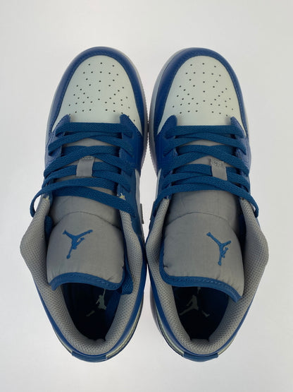 【中古美品】【レディース】 NIKE ナイキ 553560-412 GS AIR JORDAN 1 LOW 靴 シューズ スニーカー SNEAKER 166-260509-zi-10-min サイズ：24.5cm カラー：TRUE BLUE/CEMENT GREY-WHITE 万代Net店