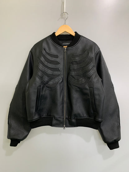 【中古品】【メンズ】 SURGERY サージェリー BONE CUTTING VARSITY JACKET ヴァーシティ ジャケット アウター 142-260508-AS-42-min サイズ：M カラー：ブラック 万代Net店
