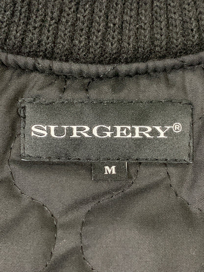 【中古品】【メンズ】 SURGERY サージェリー BONE CUTTING VARSITY JACKET ヴァーシティ ジャケット アウター 142-260508-AS-42-min サイズ：M カラー：ブラック 万代Net店