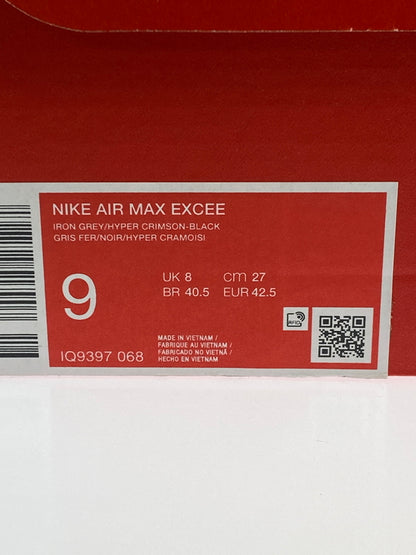 【中古美品】【メンズ】 NIKE ナイキ IQ9397-068 AIR MAX EXCEE 靴 シューズ スニーカー SNEAKER 160-260509-zi-02-min サイズ：27cm カラー：IRON GREY/HYPER CRIMSON-BLACK 万代Net店