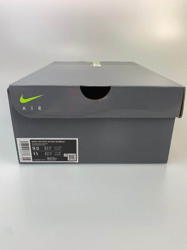 【中古品】【メンズ】 NIKE ナイキ AIR MAX 95 BIG BUBBLE PARIS IQ0284-010 エア マックス 95 オリジナル ビッグバブル パリ スニーカー 靴 160-260509-kk-01-min カラー：BLACK/BLACK-PHANTOM-LT SMOKE GREY 万代Net店