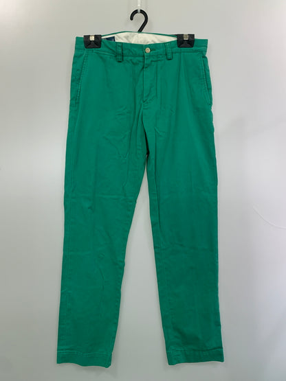 【中古品】【メンズ】 POLO RALPH LAUREN ポロ ラルフローレン CHINO PANTS チノパンツ ボトムス 157-260619-yn-31-min サイズ：32/32 カラー：グリーン 万代Net店