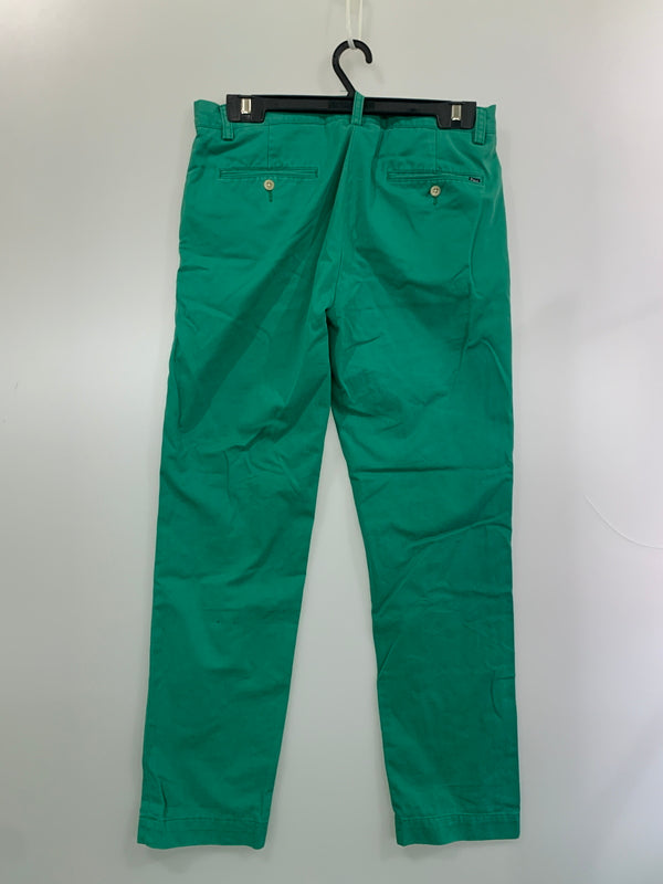 【中古品】【メンズ】 POLO RALPH LAUREN ポロ ラルフローレン CHINO PANTS チノパンツ ボトムス 157-260619-yn-31-min サイズ：32/32 カラー：グリーン 万代Net店