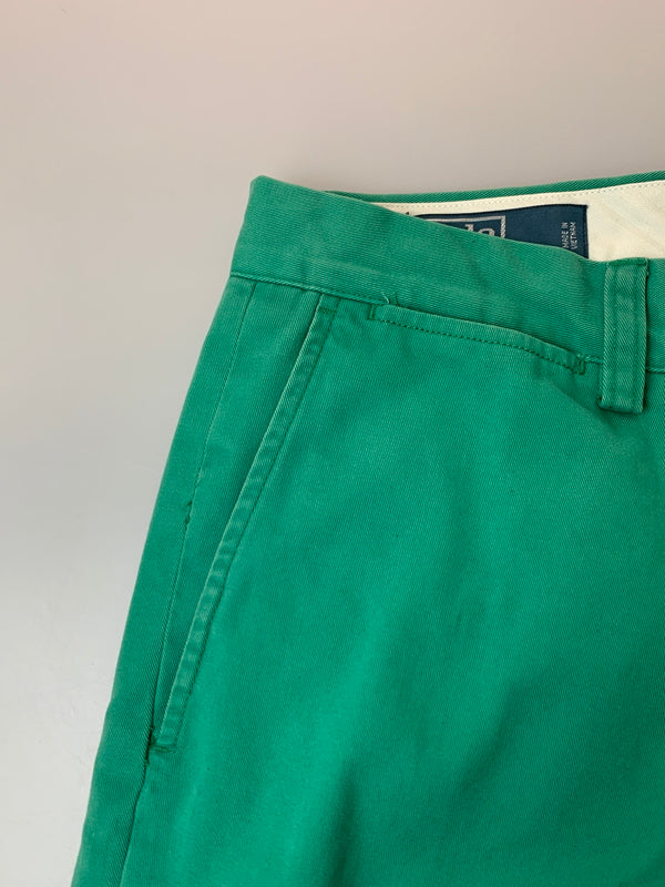 【中古品】【メンズ】 POLO RALPH LAUREN ポロ ラルフローレン CHINO PANTS チノパンツ ボトムス 157-260619-yn-31-min サイズ：32/32 カラー：グリーン 万代Net店