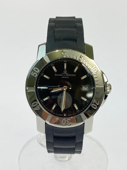 【中古品】【メンズ/レディース】 BAUME＆MERCIER ボーム＆メルシェ ケープランド デイト 自動巻き 腕時計 65353 ウォッチ ステンレススチール 197-260512-em-05-min カラー：シルバー 万代Net店
